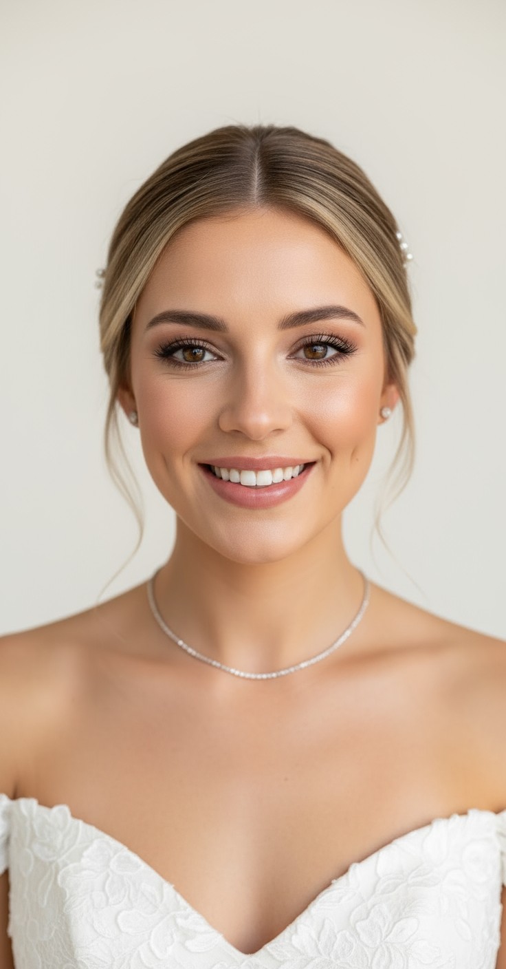 After Low Updo Wedding Hair